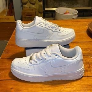Nike Air Force One Low Triple White Shoes